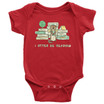 "I otter be reading" BABY BODYSUITS - Gifts For Reading Addicts