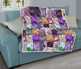 Color Purple Book Covers Quilt - Gifts For Reading Addicts