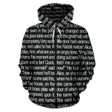 Alice In Wonderland All Over Print Hoodie - Gifts For Reading Addicts