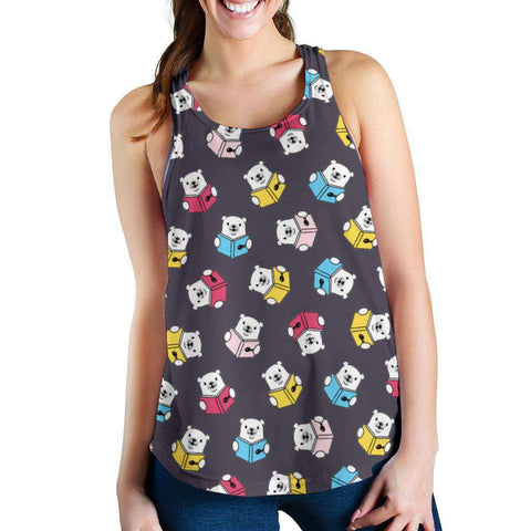 All Over Print Women's Racerback Tank - Gifts For Reading Addicts