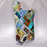Alice In Wonderland Book Covers Hooded Blanket - Gifts For Reading Addicts