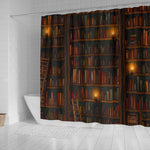 Brown Bookshelf Bookish Curtain - Gifts For Reading Addicts