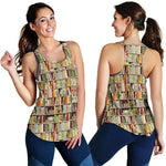 All Over Print Women's Racerback Tank - Gifts For Reading Addicts