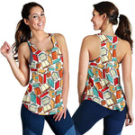 All Over Print Women's Racerback Tank - Gifts For Reading Addicts