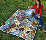 Alice In Wonderland Book Covers Quilt - Gifts For Reading Addicts