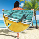 Bookish Round Beach Blanket - Gifts For Reading Addicts