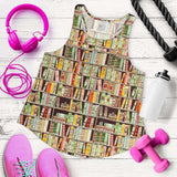 All Over Print Women's Racerback Tank - Gifts For Reading Addicts