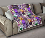 Color Purple Book Covers Quilt - Gifts For Reading Addicts