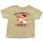 "My Parents Are Nerds"Toddler T-Shirt - Gifts For Reading Addicts