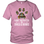 "Dogs and books" Unisex T-Shirt - Gifts For Reading Addicts