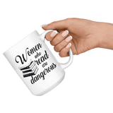 "Women who read"15oz white mug - Gifts For Reading Addicts