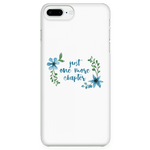 One more floral phone case white - Gifts For Reading Addicts