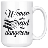 "Women who read"15oz white mug - Gifts For Reading Addicts