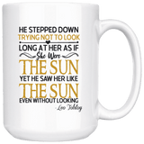 "As if she were the sun"15oz white mug - Gifts For Reading Addicts