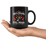 "Ya Filthy Muggle"11oz Black Christmas Mug - Gifts For Reading Addicts