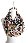 Alice In Wonderland Themed Handmade Infinity Scarf Limited Edition - Gifts For Reading Addicts