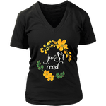 "just read" V-neck Tshirt - Gifts For Reading Addicts