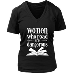 "Women who read" V-neck Tshirt - Gifts For Reading Addicts