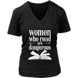 "Women who read" V-neck Tshirt - Gifts For Reading Addicts