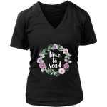 "Time to read" V-neck Tshirt - Gifts For Reading Addicts