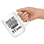 "Punish A Bookworm"15oz White Mug - Gifts For Reading Addicts