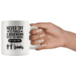 "Punish A Bookworm"11oz White Mug - Gifts For Reading Addicts