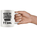 "Punish A Bookworm"11oz White Mug - Gifts For Reading Addicts