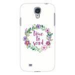 time to read floral phone case white - Gifts For Reading Addicts