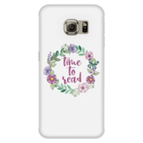 time to read floral phone case white - Gifts For Reading Addicts