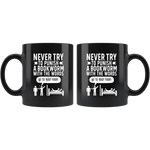 "Punish A Bookworm"11oz Black Mug - Gifts For Reading Addicts