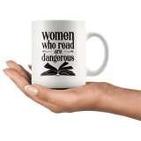 "Women who read"11oz white mug - Gifts For Reading Addicts