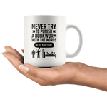 "Punish A Bookworm"11oz White Mug - Gifts For Reading Addicts