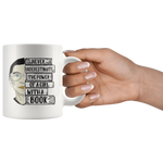 Ruth Bader "A Girl With A Book"11oz White Mug - Gifts For Reading Addicts