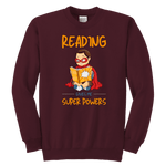 "Reading gives me"YOUTH CREWNECK SWEATSHIRT - Gifts For Reading Addicts