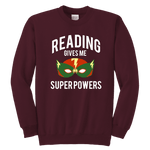 "Reading gives me"YOUTH CREWNECK SWEATSHIRT - Gifts For Reading Addicts