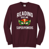 "Reading gives me"YOUTH CREWNECK SWEATSHIRT - Gifts For Reading Addicts