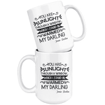 "You are sunlight"15oz white mug - Gifts For Reading Addicts