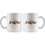 "Je Suis Prest"11oz White Mug - Gifts For Reading Addicts