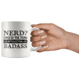 "Nerd?"11oz White Mug - Gifts For Reading Addicts