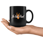 "Je Suis Prest"11oz Black Mug - Gifts For Reading Addicts