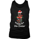 "Reading in a winter wonderland" Men's Tank Top - Gifts For Reading Addicts