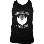 "Cracking Open A Cold One" Men's Tank Top - Gifts For Reading Addicts