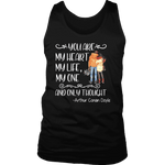 "My heart my life" Men's Tank Top - Gifts For Reading Addicts