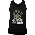 "Dogs and books" Men's Tank Top - Gifts For Reading Addicts