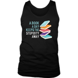 "A Book A Day" Men's Tank Top - Gifts For Reading Addicts