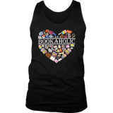 "I am a bookaholic" Men's Tank Top - Gifts For Reading Addicts