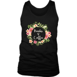 "Books & Coffee" Men's Tank Top - Gifts For Reading Addicts