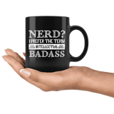 "Nerd?"11oz Black Mug - Gifts For Reading Addicts