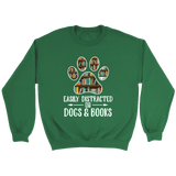 "Dogs and books" Sweatshirt - Gifts For Reading Addicts