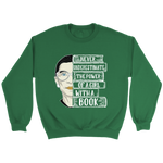 Ruth Bader "A Girl With A Book" Sweatshirt - Gifts For Reading Addicts